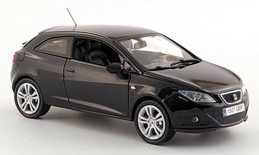 Seat Ibiza 1/43 J Collection SC black 3-portes 2008 diecast model cars