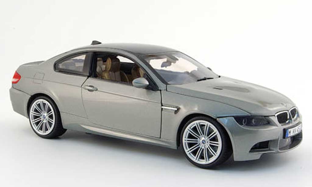 Bmw M3 E92 1/18 Mondo Motors E92 coupe grey 2008 diecast model cars