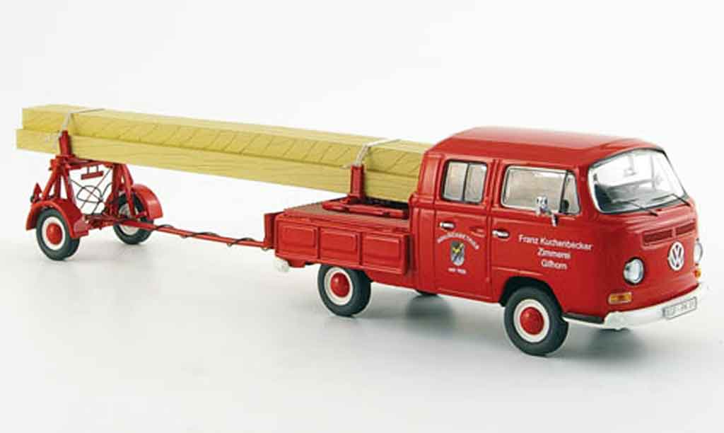 Volkswagen Combi 1/43 Schuco t2 a zimmerei kuchenbecker doppelkabine avec diecast model cars