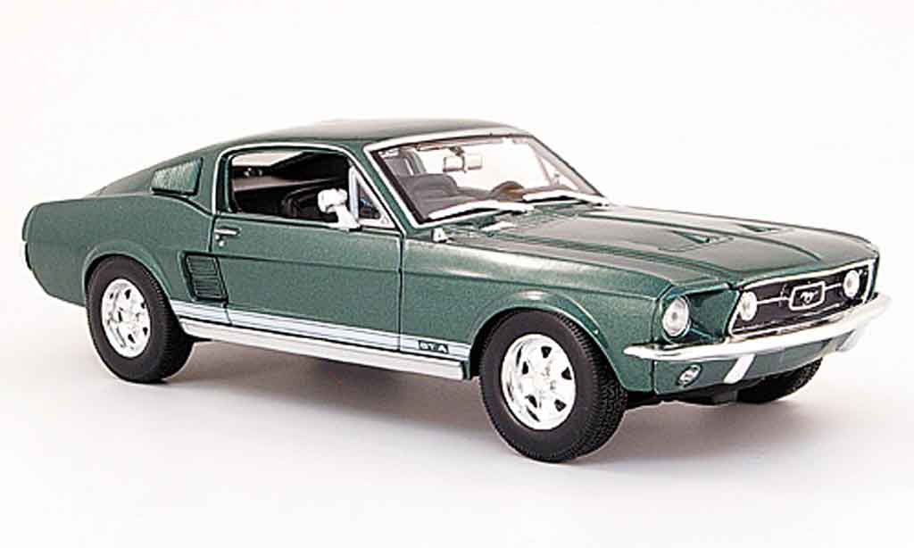 Ford Mustang 1967 1/18 Maisto 1967 gta fastback grun diecast model cars