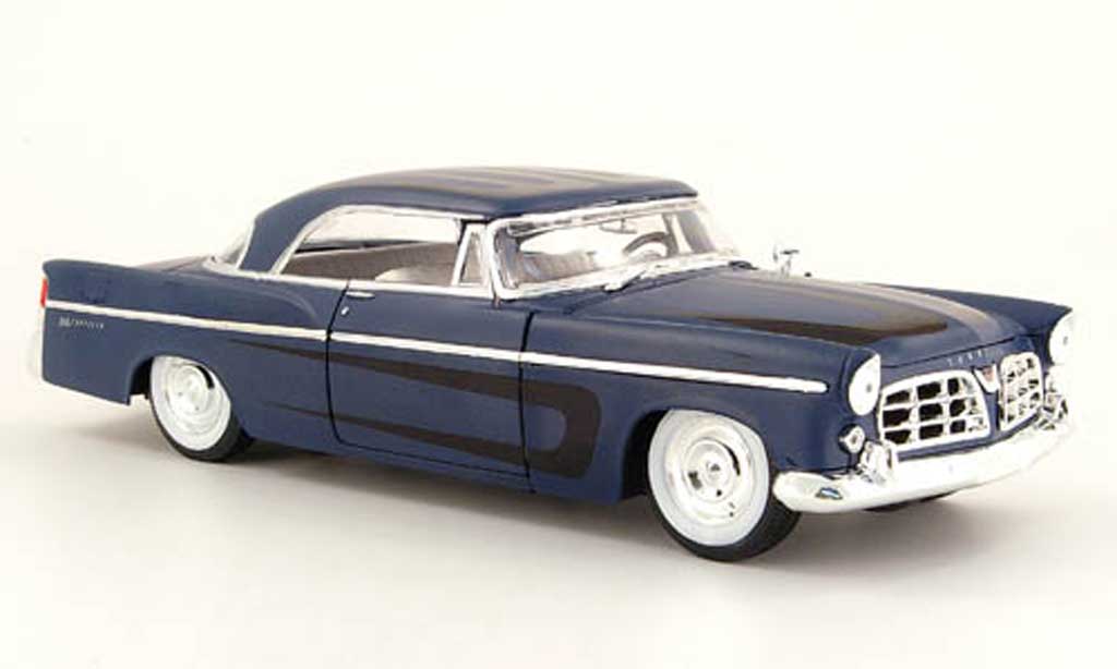 Chrysler 300B 1/18 Maisto blue mat et decor noir 1956 diecast model cars