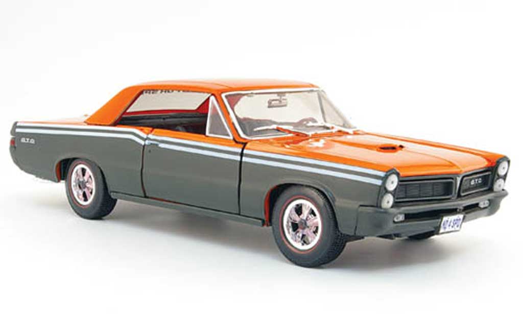 Pontiac GTO 1/18 Maisto grey orange need for speed 1965 diecast model cars