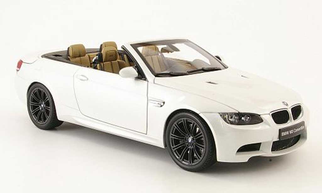 Bmw M3 E93 1/18 Autoart E93 cabriolet white diecast model cars