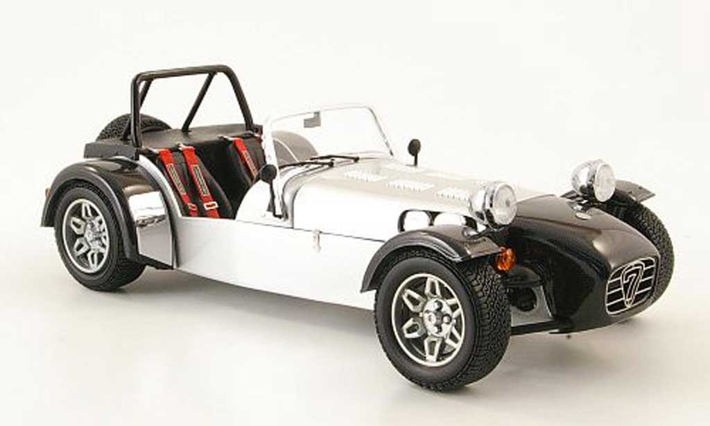 Caterham Super Seven 1/18 Norev grey metallized/carbon diecast model cars