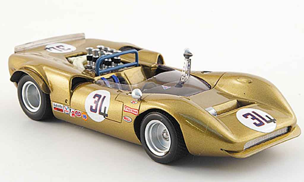 Lola T70 1/43 Spark No.34 G.Folmer Laguna Seca 1968 diecast model cars
