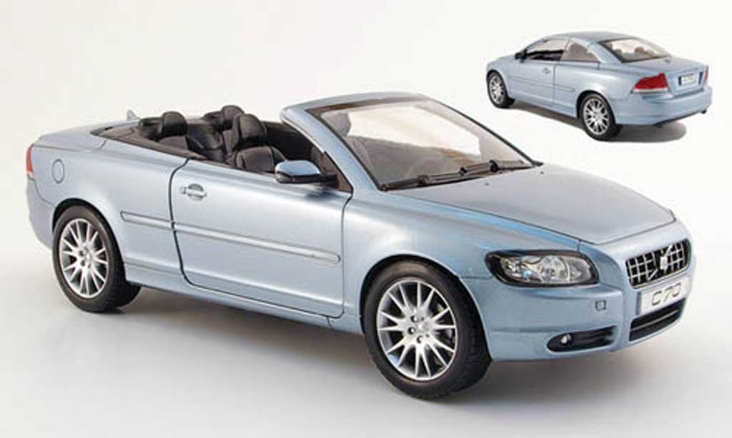 Volvo C70 1/18 Powco cabriolet blue 2006 diecast model cars