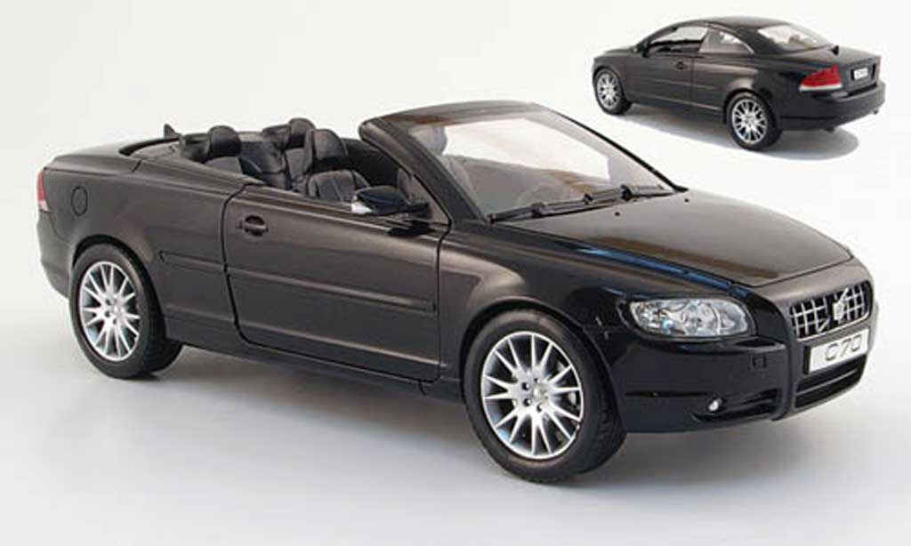 Volvo C70 1/18 Powco cabriolet black 2006 diecast model cars