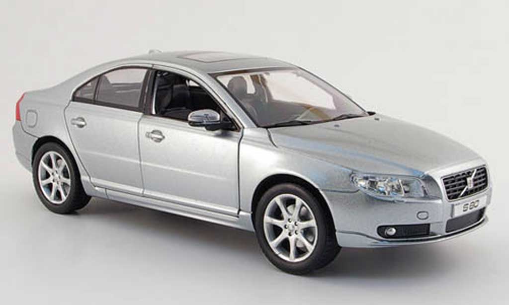 Volvo S80 1/18 Powco grey 2007 diecast model cars