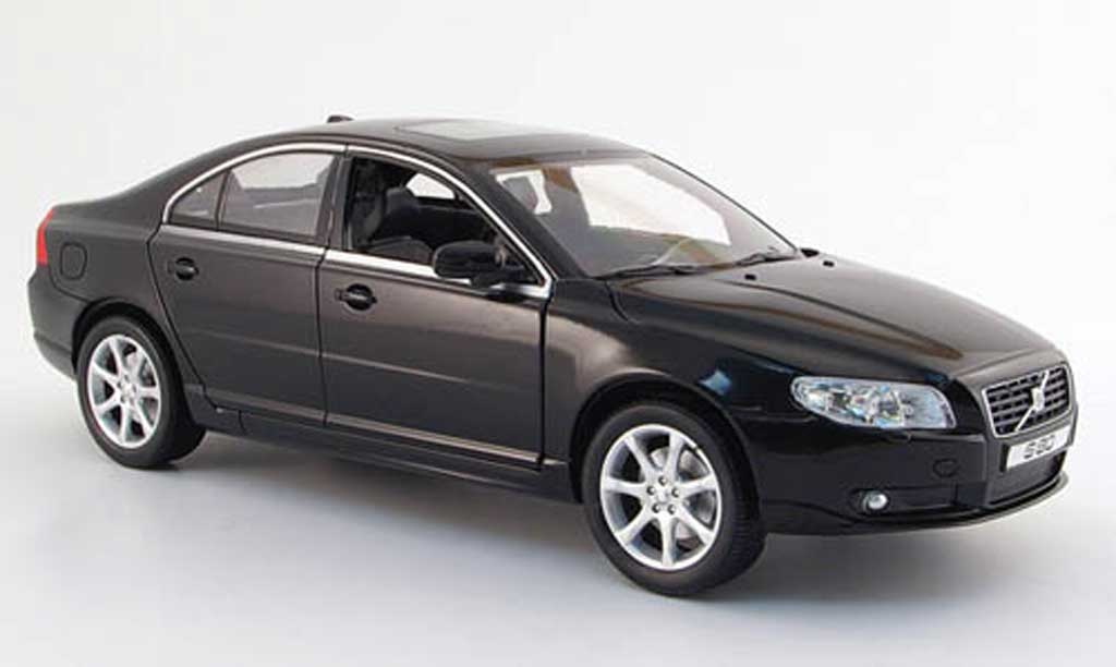 Volvo S80 1/18 Powco black 2007 diecast model cars