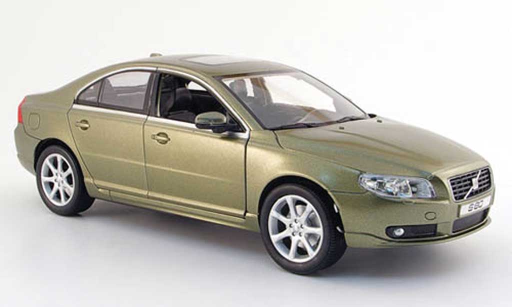Volvo S80 1/18 Powco grun 2007 diecast model cars
