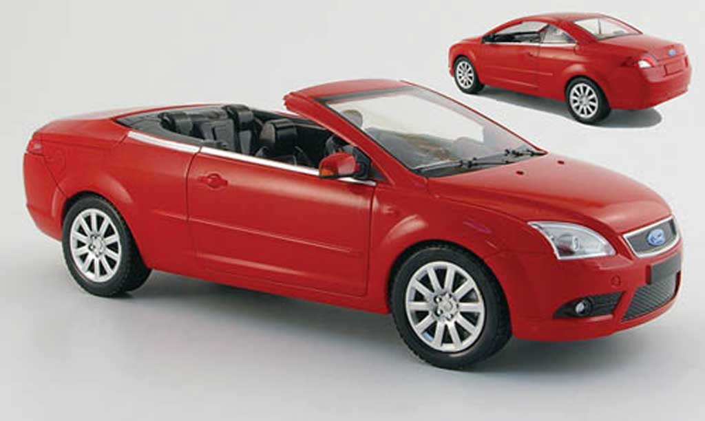 Ford Focus CC 1/18 Powco CC red mit aufsteckdach 2007 diecast model cars