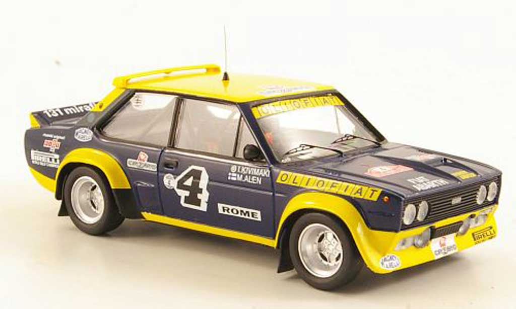 Fiat 131 Abarth 1/43 Trofeu Abarth No.4 OlioRally Monte Carlo 1977 diecast model cars