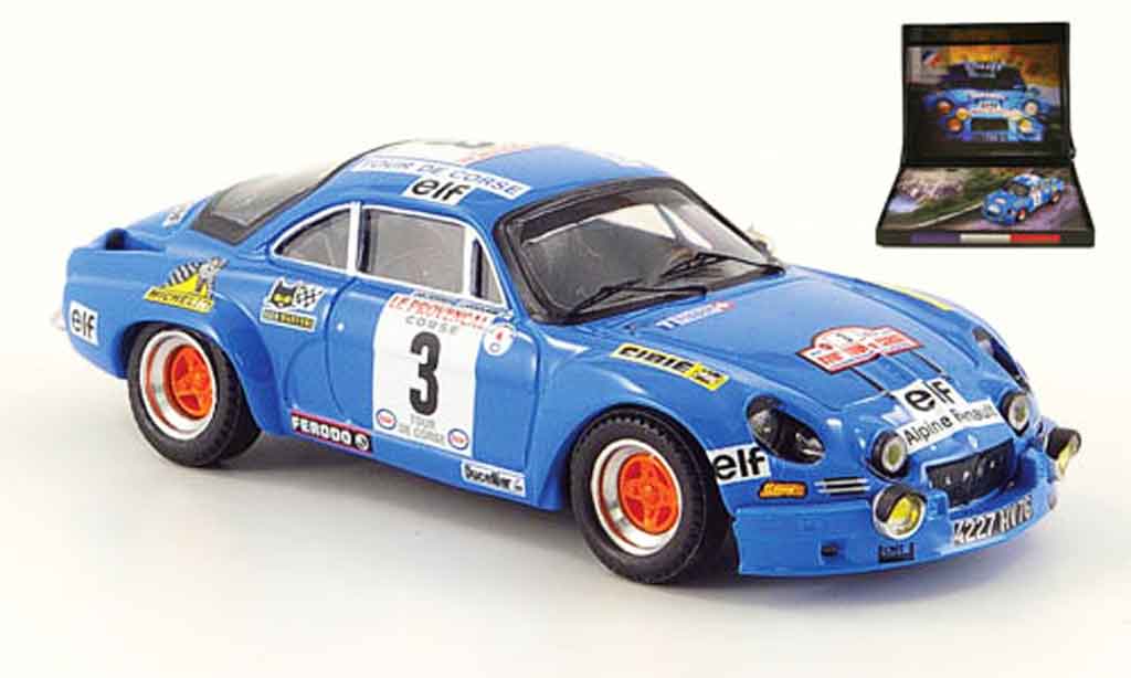 Alpine A110 1/43 Trofeu no.3 gitanes rallye korsika 1974 diecast model cars