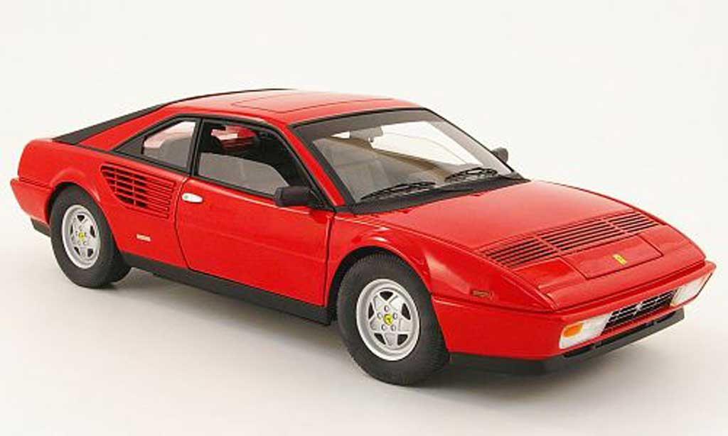 Ferrari Mondial 1/18 Hot Wheels 8 3.2 red diecast model cars