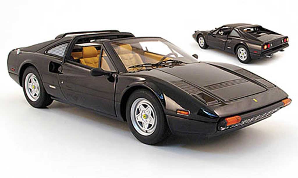 Ferrari 308 GTS 1/18 Hot Wheels GTS black diecast model cars