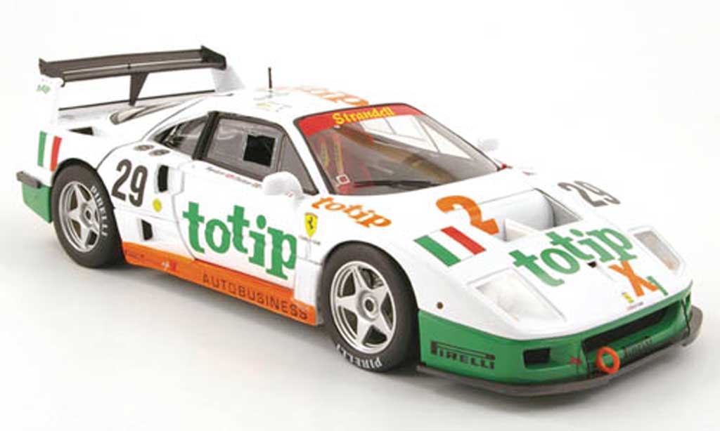 Ferrari F40 LM 1/18 Hot Wheels LM competizione no.29 totip 24h le mans 1994 diecast model cars