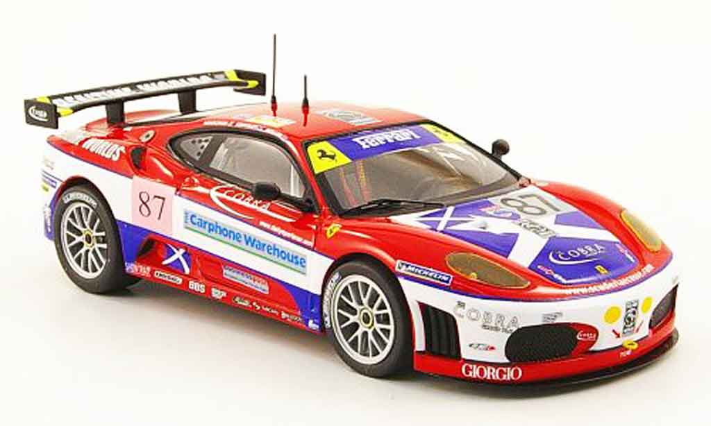 Ferrari F430 GTC 1/43 Hot Wheels Elite GTC no.87 scuderia ecosse 24h le mans 2006 diecast model cars