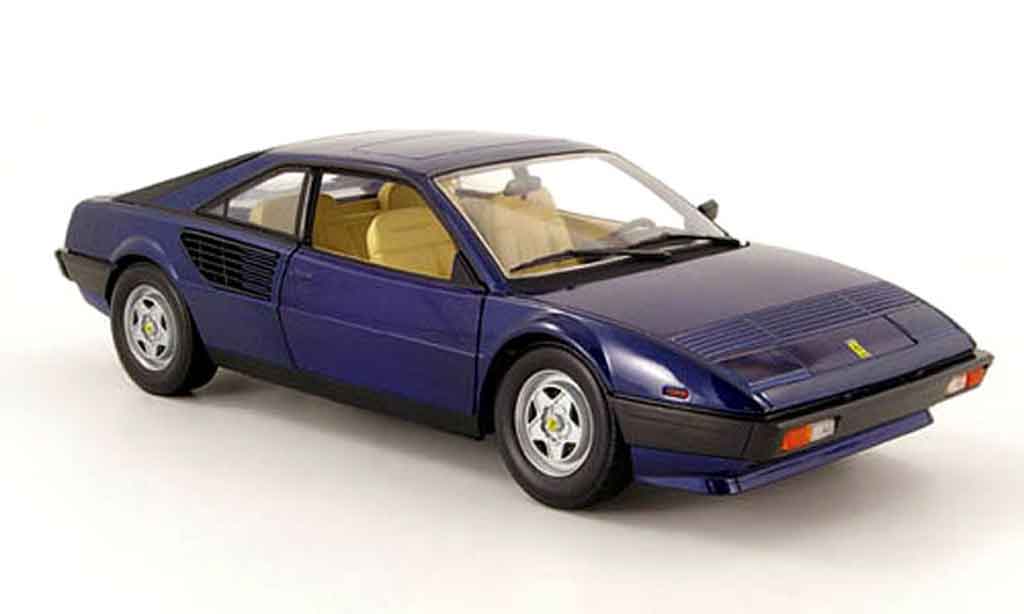 Ferrari Mondial 1/18 Hot Wheels 8 blue 1980 diecast model cars