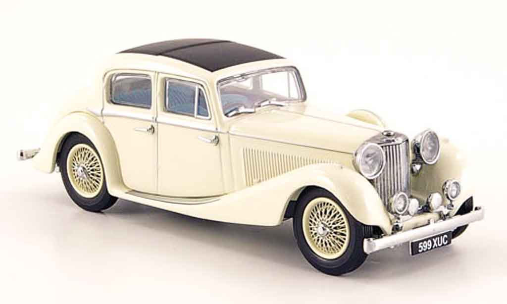 Jaguar SS 1/43 Oxford 2.5 saloon creme diecast model cars