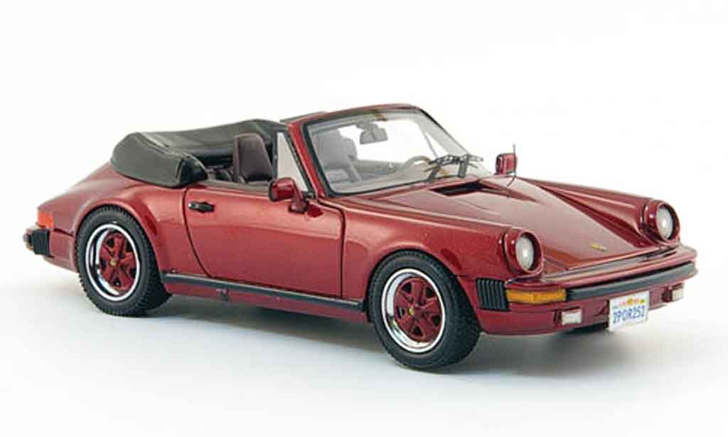 Porsche 930 1/43 Neo Carrera Convertible red US Version 1985 diecast model cars