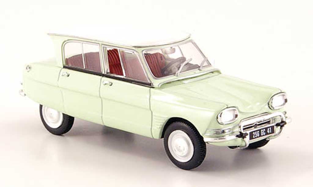 Citroen Ami 6 1/43 Norev la chaux avec whiteem toit 1967 diecast model cars