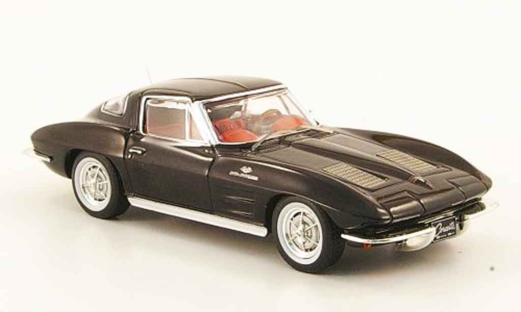 Chevrolet Corvette C2 1/43 IXO C2 black avec redem Interieur 1963 diecast model cars