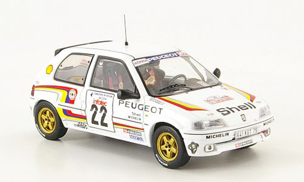 Peugeot 106 XSI 1/43 IXO XSI No.22 Sport Rally Corse 1993 Panizzi diecast model cars