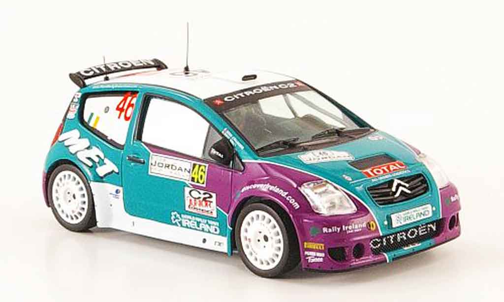 Citroen C2 S1600 1/43 IXO S1600 no.46 rallye jordanien 2008 diecast model cars