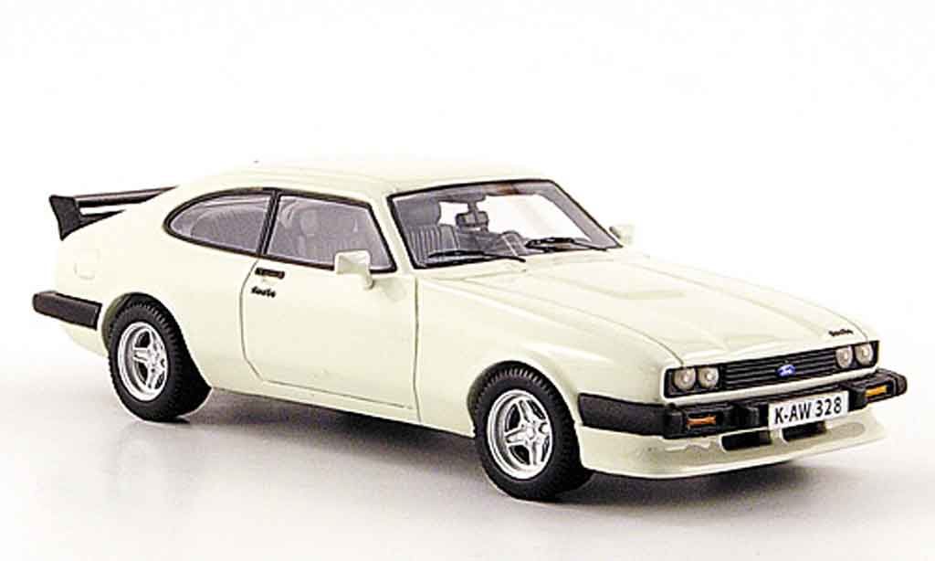 Ford Capri 1/43 Neo MK III Turbo white 1981 diecast model cars
