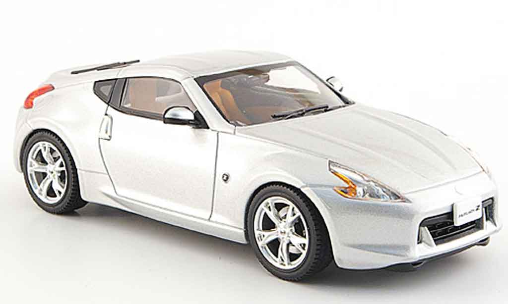 Nissan 370Z 1/43 Ebbro Fairlady Z grey metallisee 2008 diecast model cars