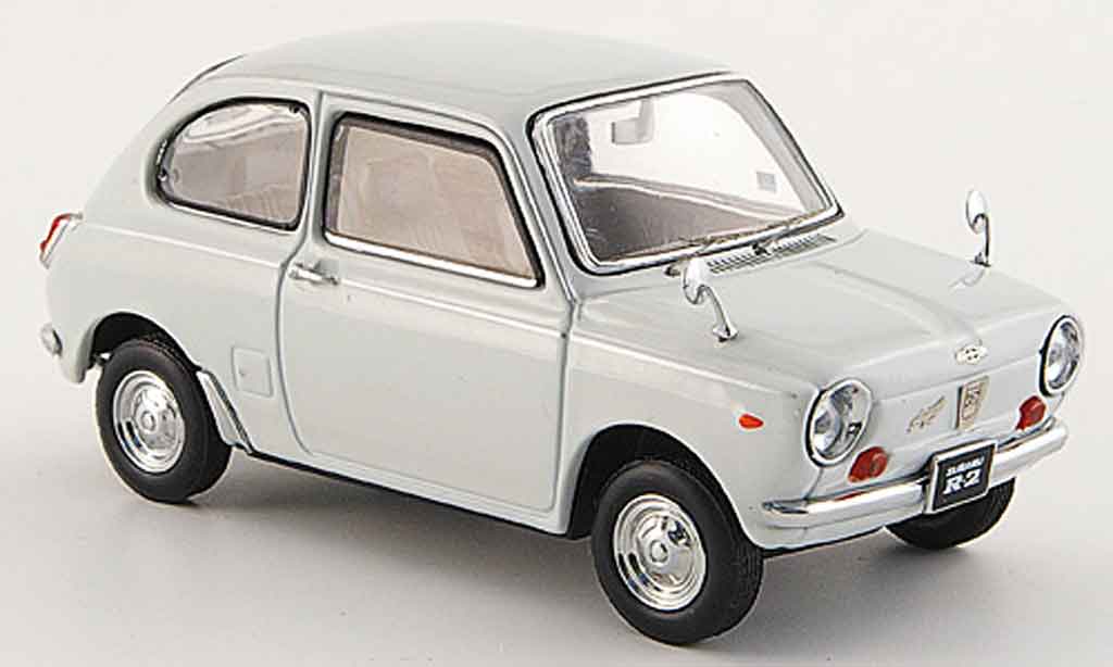 Subaru R2 1/43 Ebbro super deluxe white 1969 diecast model cars