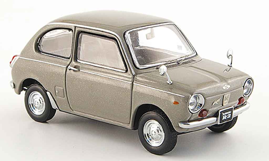 Subaru R2 1/43 Ebbro super deluxe grey 1969 diecast model cars