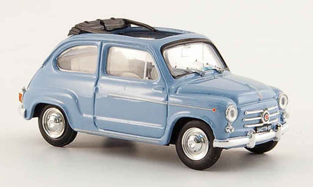 Fiat 600 1/43 Brumm D offen blue 1960 diecast model cars
