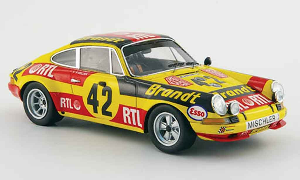 Porsche 911 1/43 Spark S No.42 Brandt RTL 24h Le Mans 1972 diecast model cars