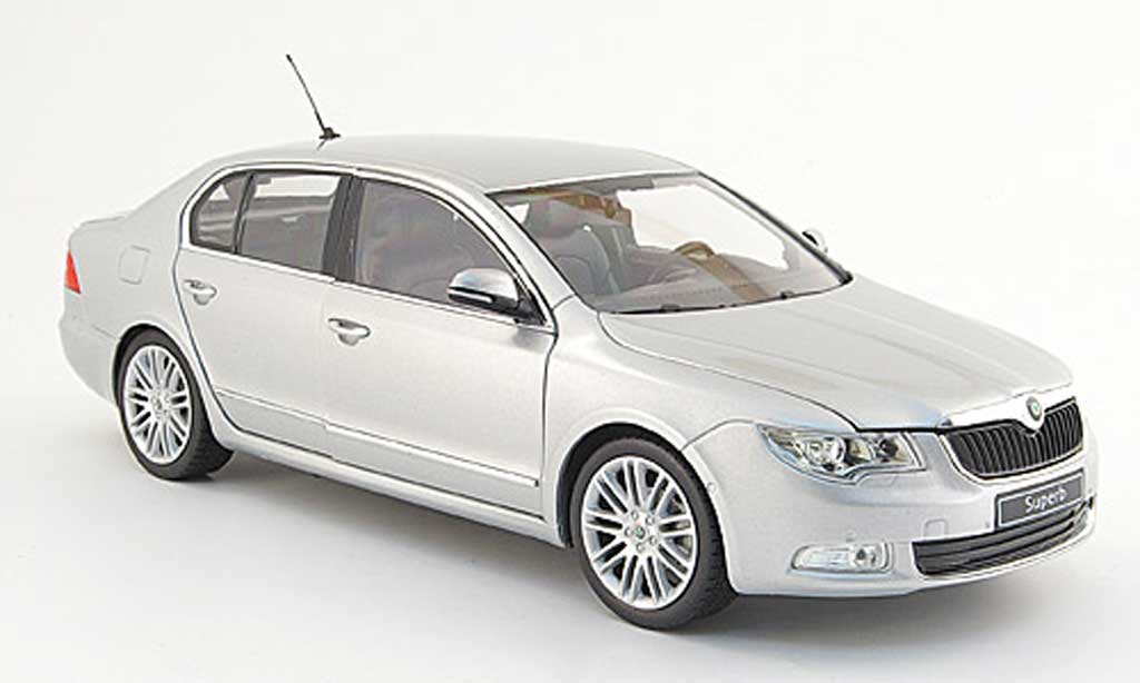 Skoda Superb 2009 1/18 Abrex 2009 grey clair ii diecast model cars