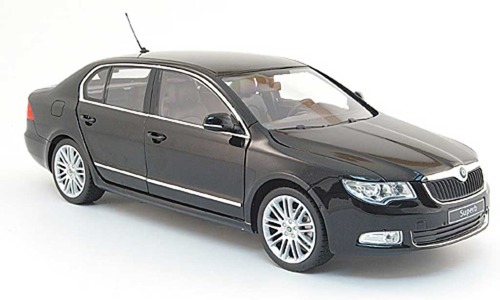 Skoda Superb 2008 1/18 Abrex 2008 II black 2008 diecast model cars