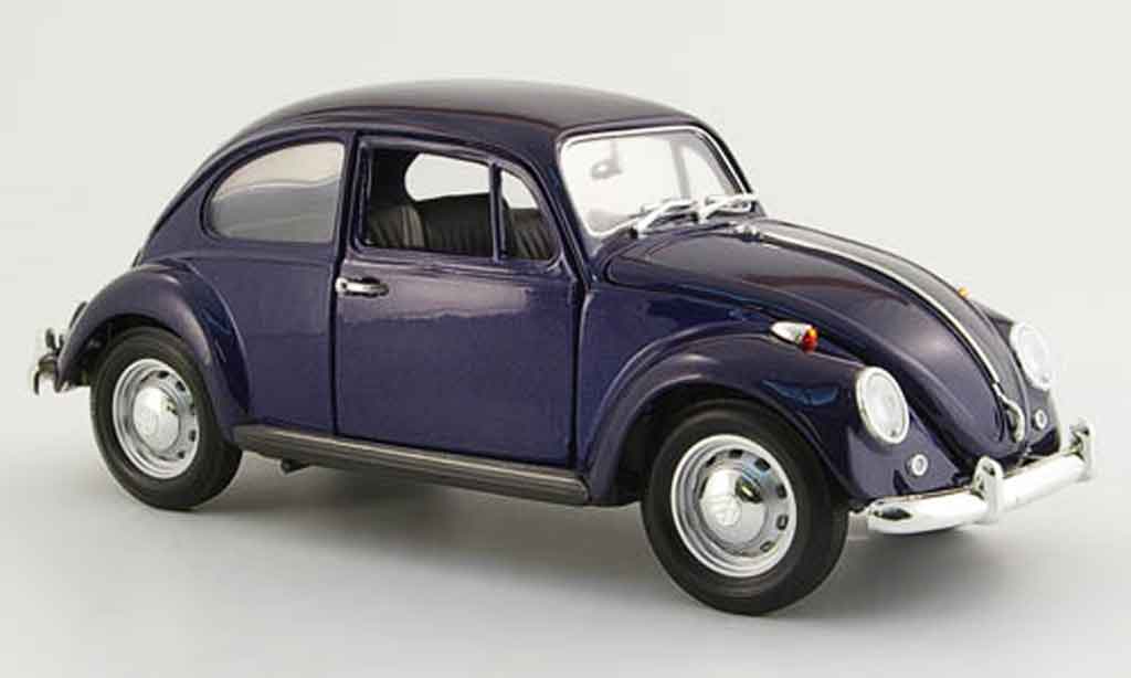 Volkswagen Kafer 1/18 Yat Ming blue fonce 1967 diecast model cars