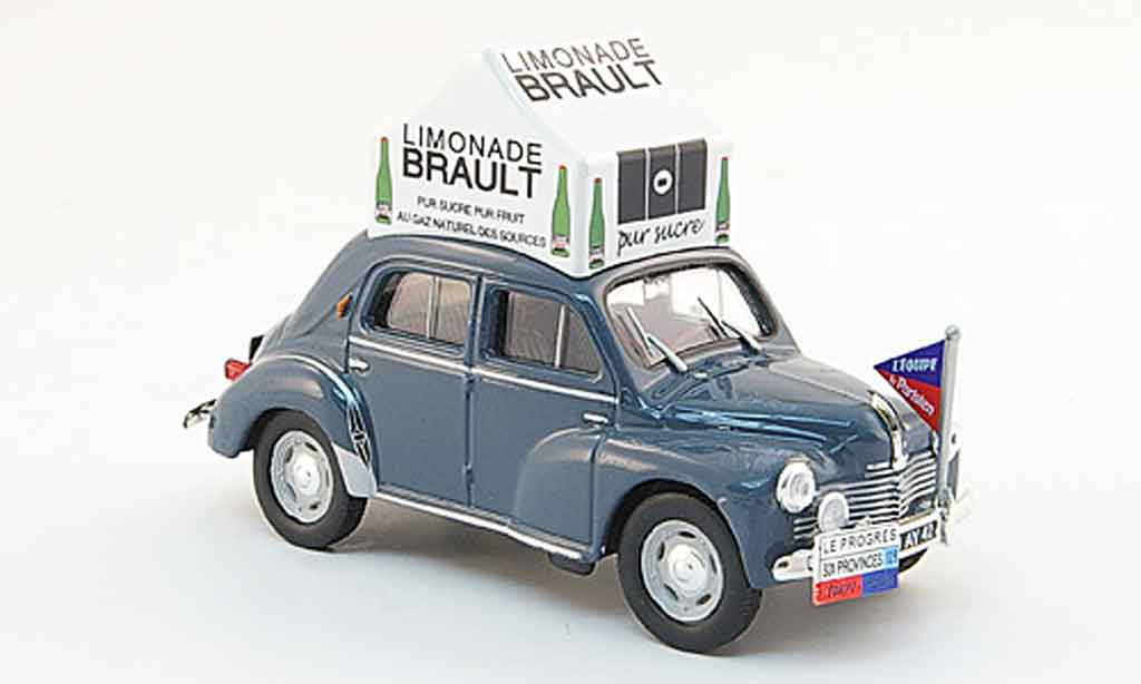 Renault 4CV 1/43 Eligor grey limonade couzan brault 1953 diecast model cars