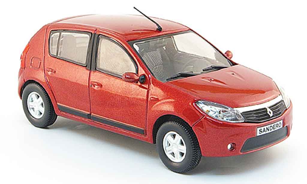 Dacia Sandero 1/43 Eligor red 2008 diecast model cars