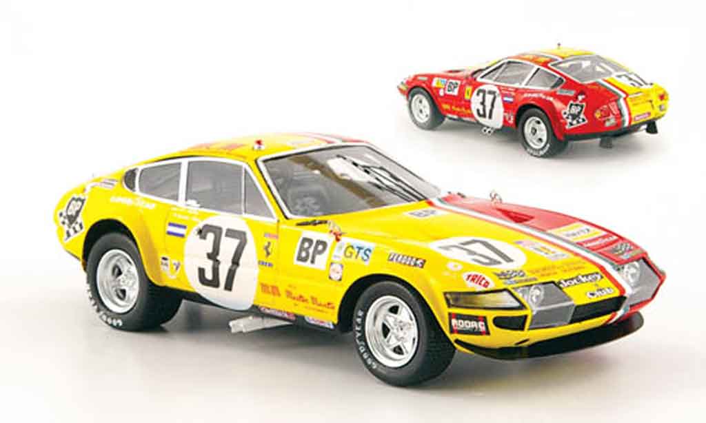 Ferrari 365 GTB/4 1/43 Red Line GTB/4 no.37 24h le mans 1973 diecast model cars