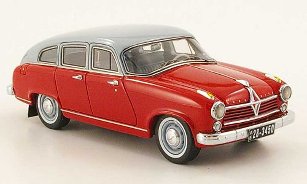 Borgward Hansa 2400 1/43 Neo red/grey 1955 diecast model cars