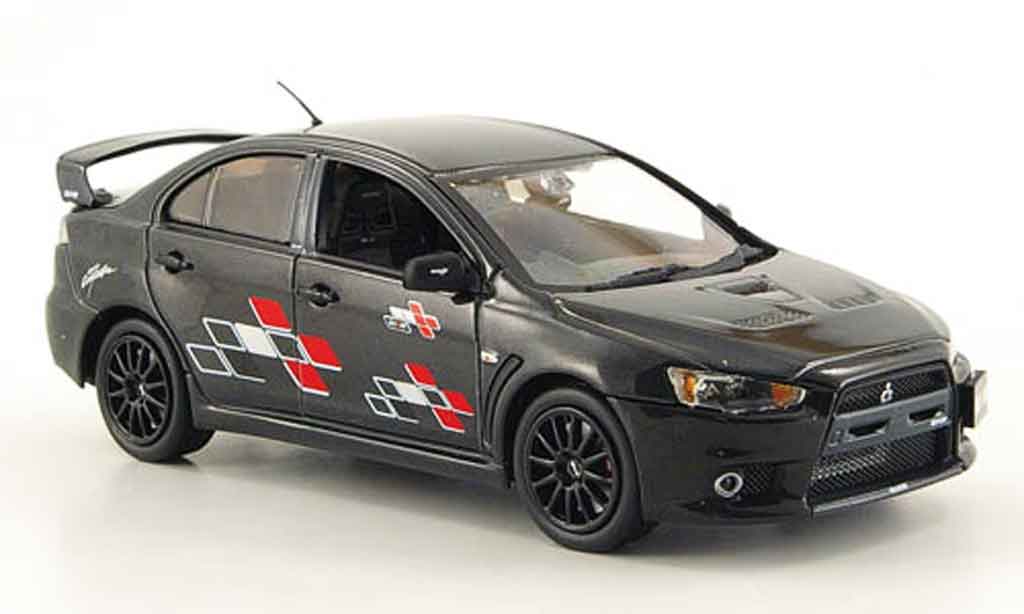 Mitsubishi Lancer Evolution X 1/43 Vitesse Evolution X Ralliart black diecast model cars