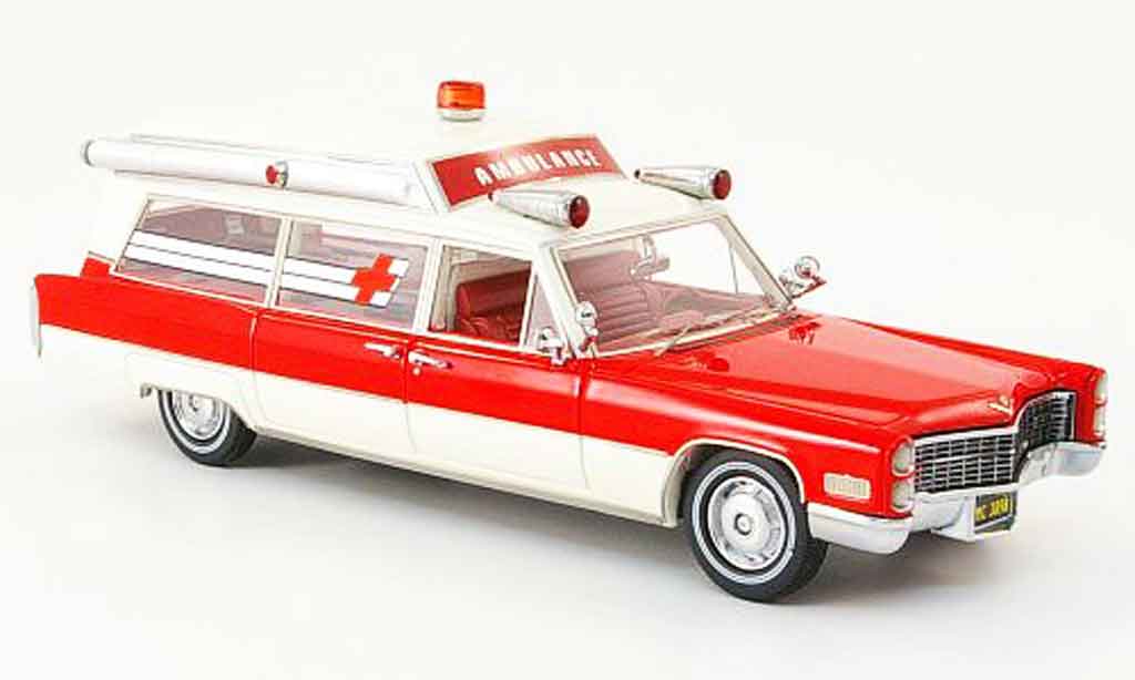 Cadillac S & S 1/43 Neo Ambulance red white edition liavecee 1966 diecast model cars