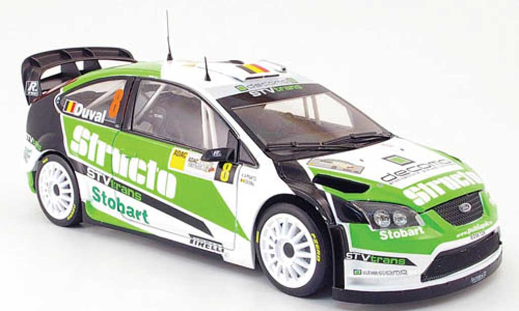 Ford Focus RS 1/18 Sun Star RS wrc 07 no.8 structo rallye deutschland 2008 f.duval / p.pivato diecast model cars