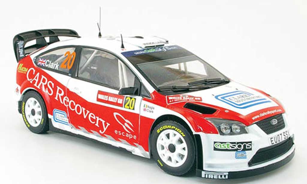 Ford Focus RS WRC 1/18 Sun Star RS WRC 07 no.20 pays de galles rallye gb 2008 diecast model cars