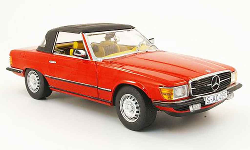 Mercedes 350 SL 1/18 Sun Star SL (r 107) red geschlossen 1977 diecast model cars
