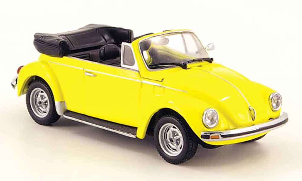 Volkswagen Coccinelle 1/43 Minichamps 1303 cabriolet yellow 1974 diecast model cars