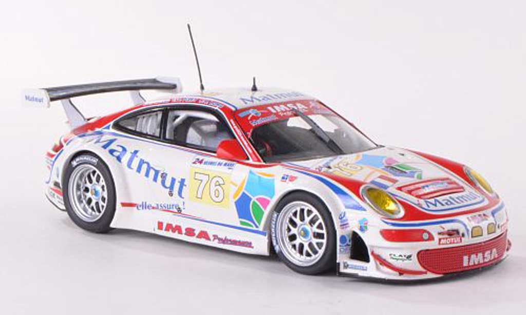 Porsche 997 GT3 RSR 1/43 Minichamps GT3 RSR 2009 No.76 Matmut 24h Le Mans Narac/Long/Pilet diecast model cars