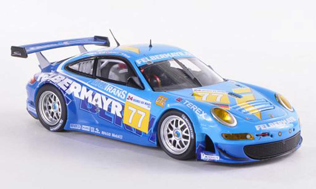 Porsche 997 GT3 RSR 1/43 Minichamps GT3 RSR 2009 No.77 Felbermayr 24h Le Mans Lieb/Lietz/Henzler diecast model cars