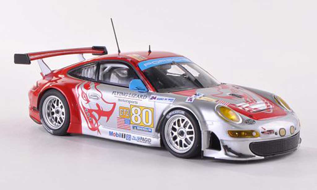 Porsche 997 GT3 RSR 1/43 Minichamps GT3 RSR 2009 No.80 Flying Lizard 24h Le Mans Bergmeister/Neiman/Law diecast model cars